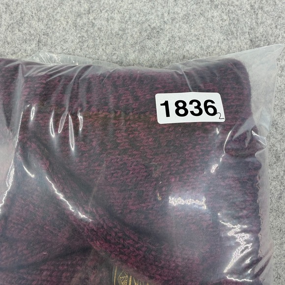 Vintage Eddie Bauer Sweater Mens Medium Maroon Wool Blend Shawl Cowl Collar USA - Picture 8 of 8